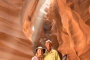 Debbie & Jim in the slot canyon